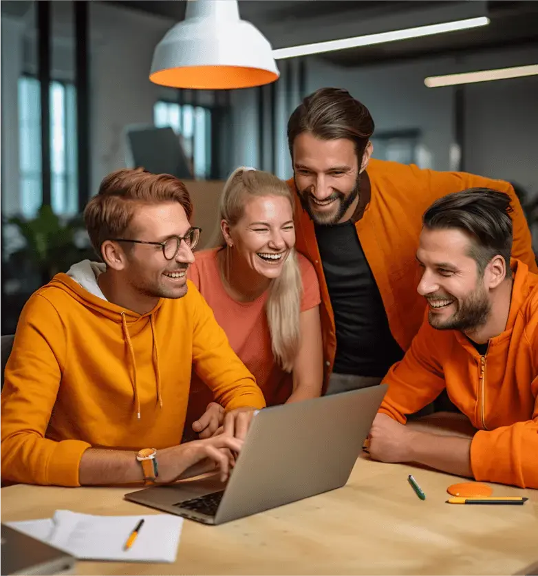 Performance review circles fostering open feedback culture